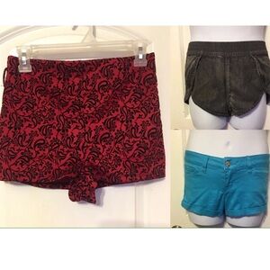 (3) Pairs Juniors Shorts